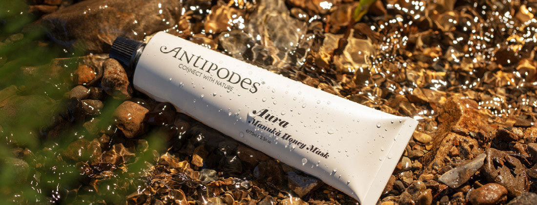 Antipodes Aura manuka honey mask lifestyle image at healthpost