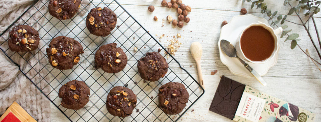 Mood-boosting triple chocolate cookies with Ashwagandha recipe